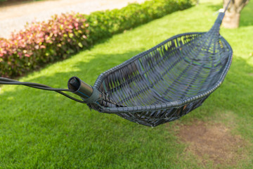 Black Cradle modern in the garden.