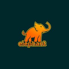 elephant logo vector mascot simple