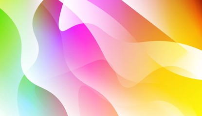 Template Abstract Background With Curves Lines. For Cover Page, Landing Page, Banner. Vector Illustration with Color Gradient.