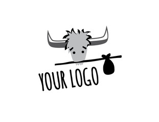 Traveling or Homeless Yak with Bindle