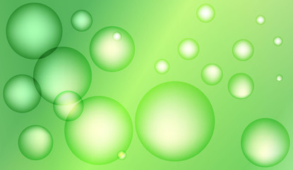 Background with bubbles. Design for your header page, ad, poster, banner. Pastel Gradient Color Vector illustration.