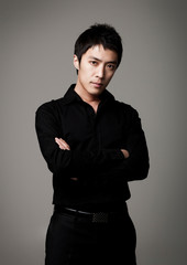 Fototapeta premium Businessman image of a Korean man in his 30s.