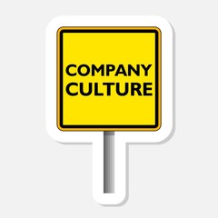 Company Culture Isolated on Abstract Flat Background Design Illustration