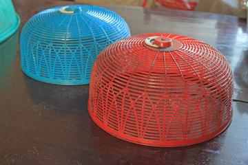 thai style food cover made for protect insects and a lot of food inside