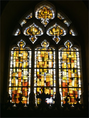 vitraux de la cathédrale de Mortagne-au-Perche dans l'Orne en France