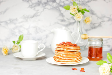 stack of pancakes