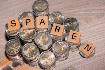 Geld, Rente, Lohn, Sparen