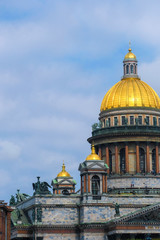 Obraz premium Saint Petersburg, Russia - August, 13, 2019: Saint Isaac Cathedral in Saint Petersburg, Russia