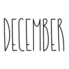 Seasonal calendar typography template text lettering month
