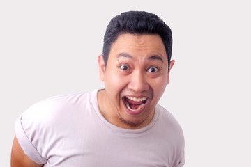 Funny Asian Man Laughing