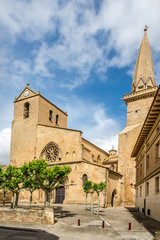 Fototapeta na wymiar View at the Church of San Pedro in Olite - Spain