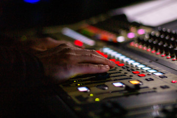 dj mixing music in club