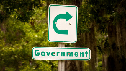 Street Sign to Government