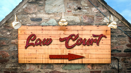 Street Sign to Law Court