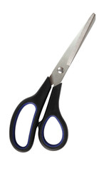 Plastic Handle Scissors. Isolated with clipping path.