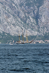 Boka Kotorska bay in Montenegro