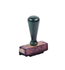 rubber stamp isolated on white