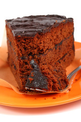 piece of chocolate cake