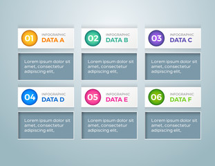 Abstract elements of graph, diagram with steps, options or processes. Business infographics design template.