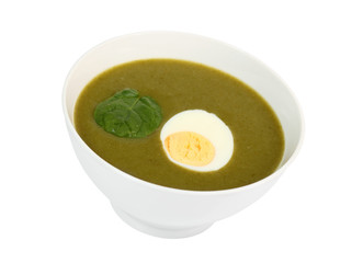 Spinach Soup with Egg