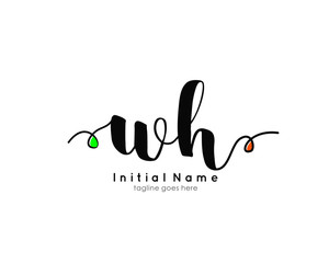 A A Initial brush color logo template vetor