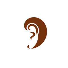 Fototapeta premium Ear Care Logo Design Template