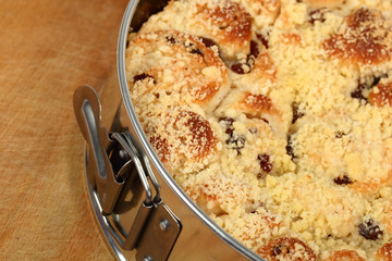 Baking Sweet Bun with Raisins