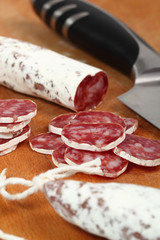 Salami. Smoked Pork Sausage.