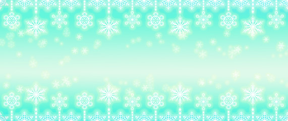 雪の結晶と冬のクリスマスシーズンのイメージ