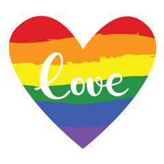 Lgbt love heart for wedding valentine anniversary couple