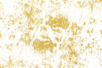 Gold splashes Texture. Brush stroke design element. Grunge golden background pattern of cracks, scuffs, chips, stains, ink spots, lines