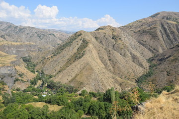 Fototapeta na wymiar Summery mountain landscape in Armenia