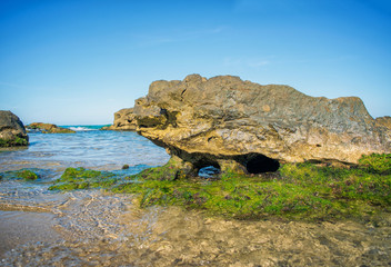 Seascape from beach near Varna. Black Sea, Bulgaria.