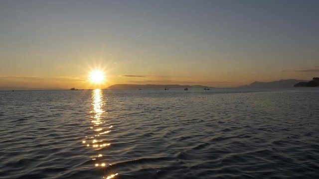Sunseth at the Adriatic sea