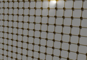 Naklejka premium NEURAL NETWORK, 3D ILLUSTRATION