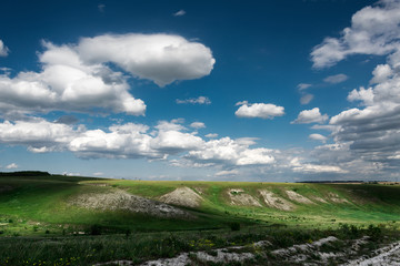 Lanscape shot of the Divnogor hiils at Lipetskaya oblast, Russia