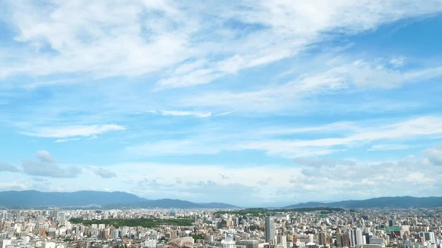 都市風景　福岡市　タイムラプス