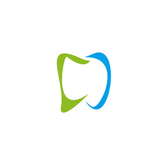 Dental care logo design vector template