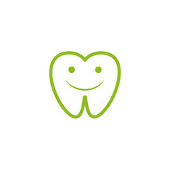 Dental care logo design vector template