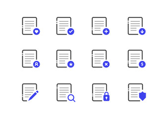 Document icon collection