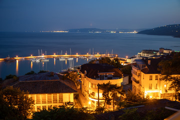 Naklejka premium Balchik shore line