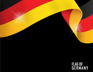 Germany flag ribbon shape