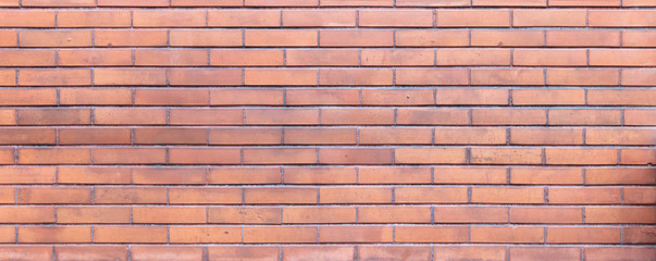 Obraz premium Brown red color brick wall texture, background.