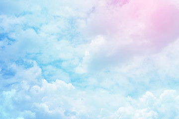 Naklejka na ściany i meble Cloud background with a pastel colour
