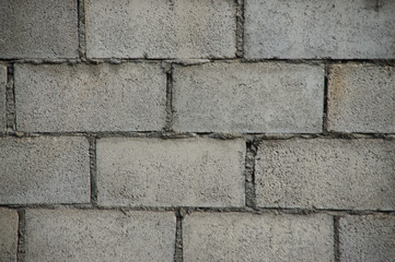 walls made of concrete blocks