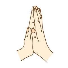 Two hands giving a high five for great work. Vector illustration of friendship and giving a high five as a symbol of great work achievement.