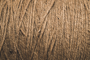 Rope texture. rope skein background. clew of rope backdrop