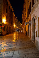 Fototapeta na wymiar Altstadt am Abend, Porec, Istrien, Kroatien