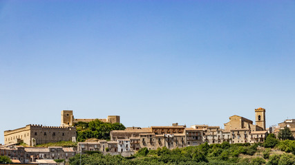 Fototapeta na wymiar Il Borgo di Montalbano Elicona, Sicilia