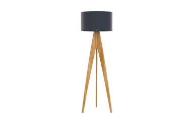 3d Illustration of  modern tripod floor lamp